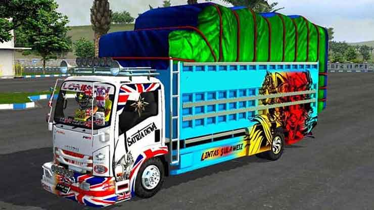 Link Download Mod Bussid Truck Canter Full Strobo Knalpot Serigala
