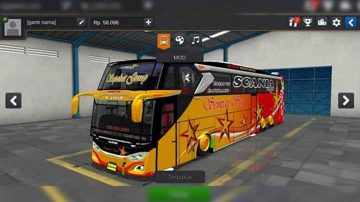 Mod Bus Racing Sempati Star JB3 Full Variasi
