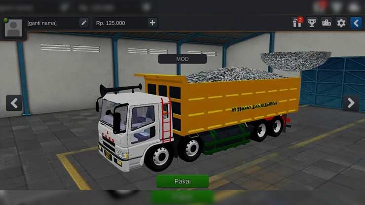 Mod Truck Fuso Muatan Batu