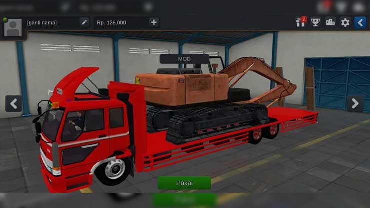 Mod Truck Fuso Muatan Excavator