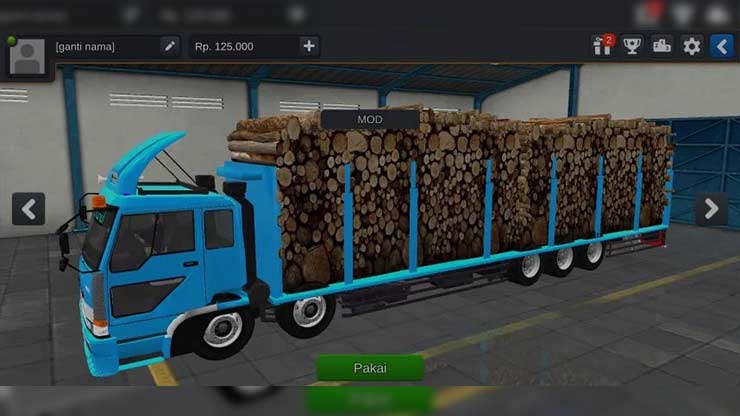 Mod Truck Fuso Muatan Kayu 1 Full Muatan