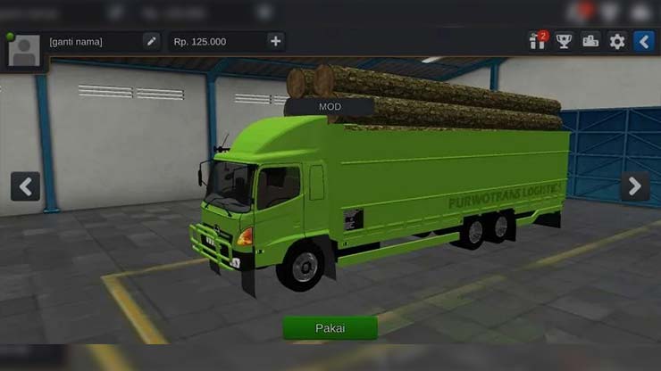 Mod Truck Hino 700 Lohan Muatan Kayu
