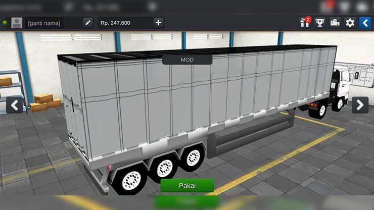 Mod Truck Trailer Maersk Bussid
