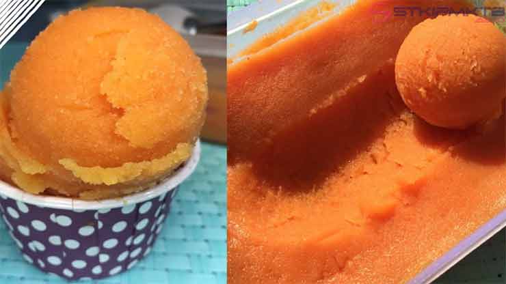 cara membuat es krim buah pepaya