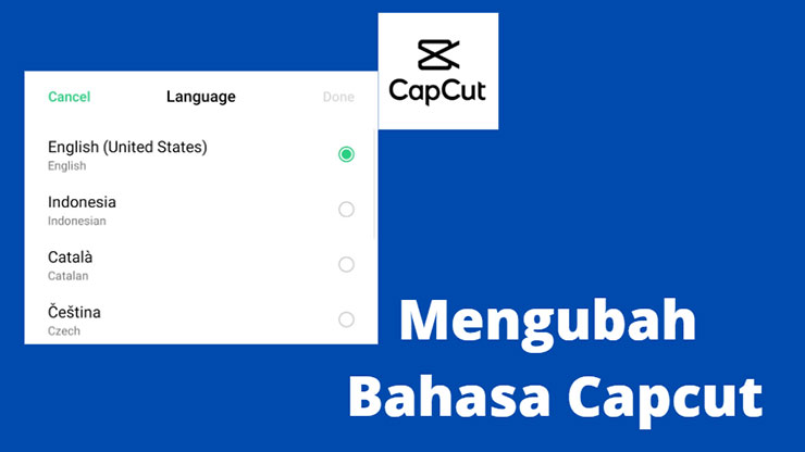 Cara Mengubah Bahasa CapCut pada Platform iOS