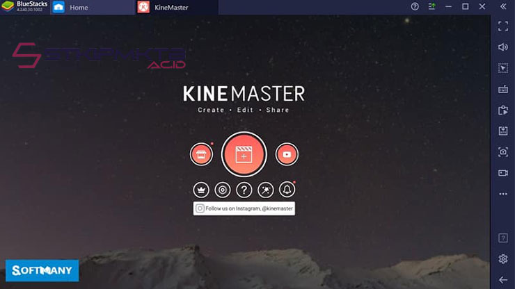 Download Kinemaster di Laptop melalui BlueStacks