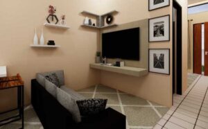 desain interior rumah type 36 2 kamar
